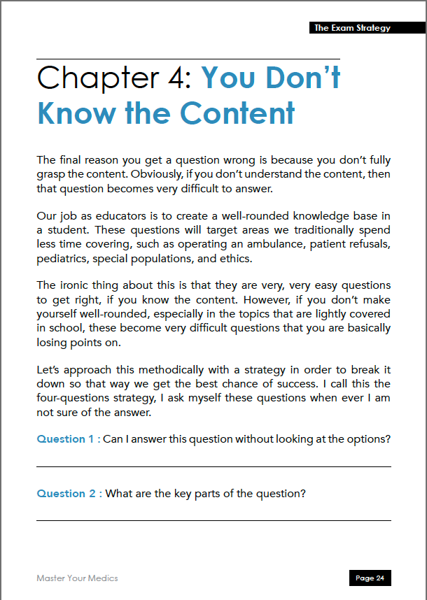 The Exam Strategy Workbook