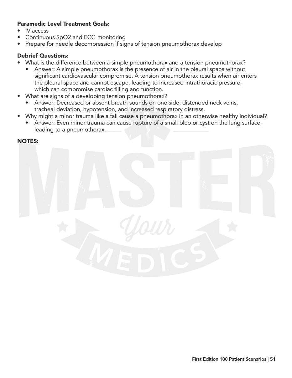 100 Patient Scenarios