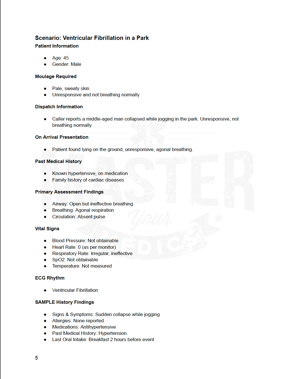 25 Cardiac Arrest Scenarios E-Book