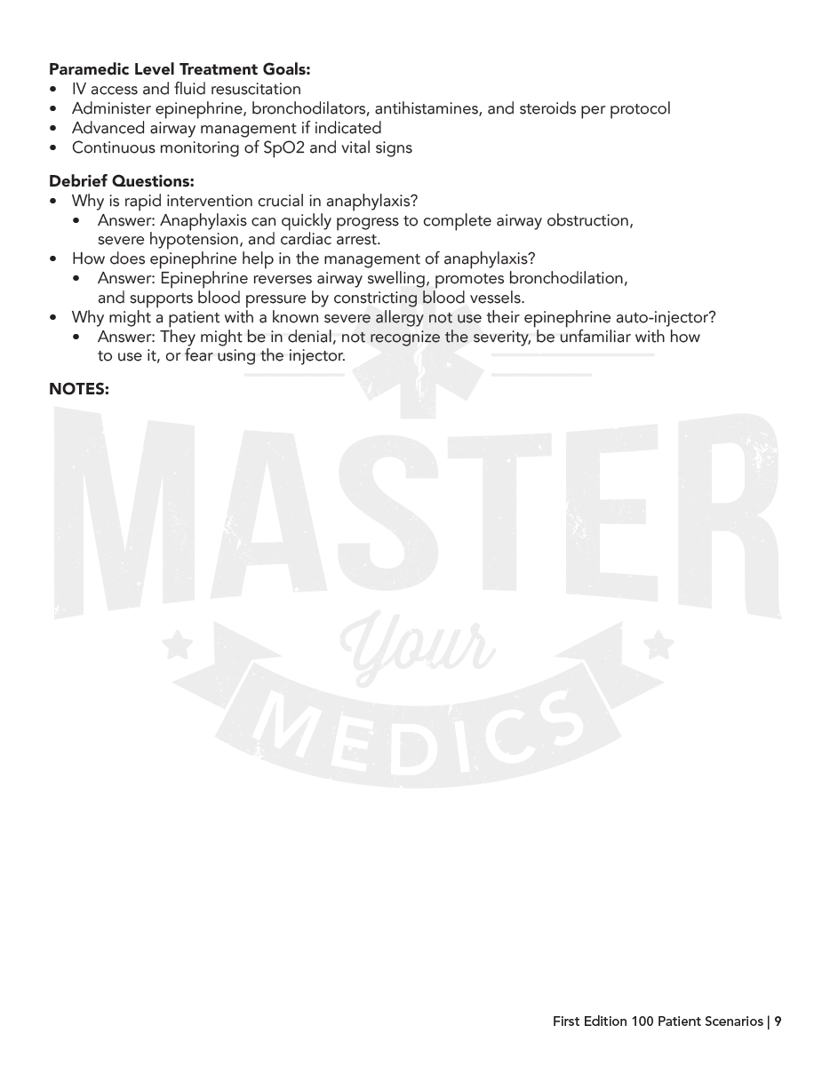 100 Patient Scenarios